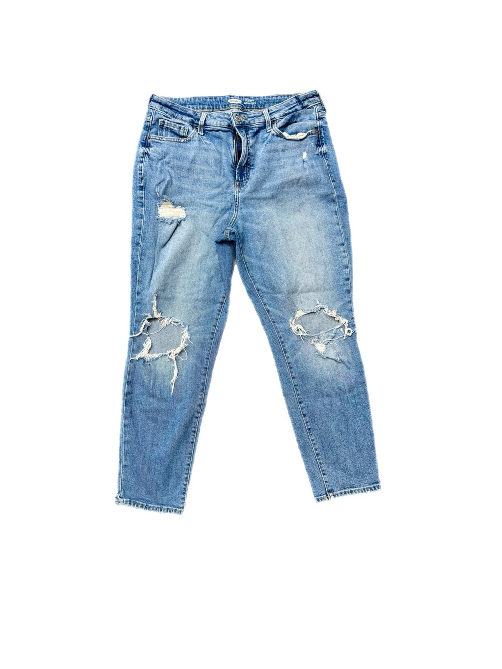 Old Navy Classic High-Rise Distressed Women’s Jeans — Light Blue